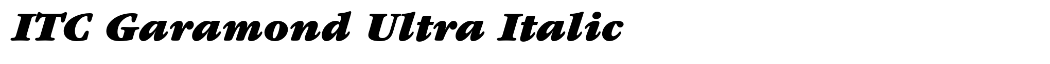 ITC Garamond Ultra Italic image